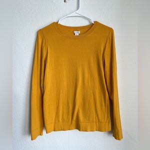J Crew Lightweight Sweater Top - Mustard Yellow